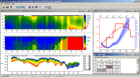 Audio magnetotelluric data interpretation in ZondMT1d